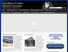 Tablet Screenshot of bennettimmigration.com